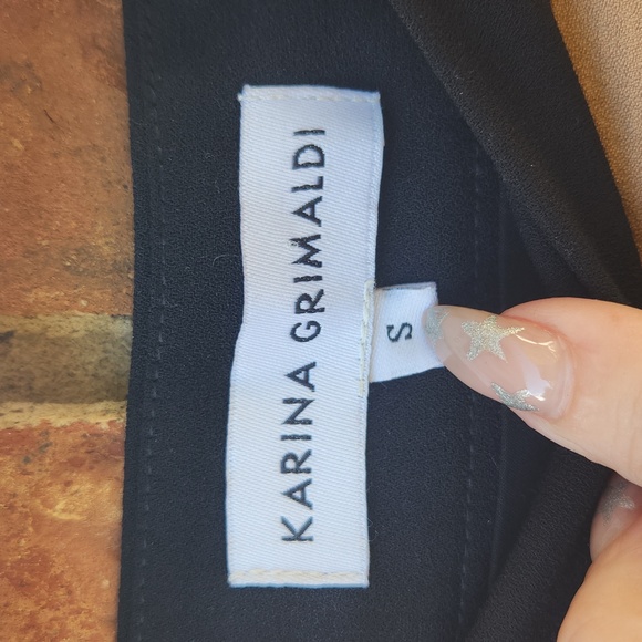 Karina Grimaldi black and tan mini skirt size small - Picture 6 of 7